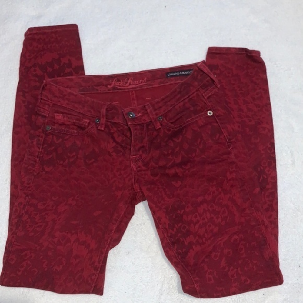 Lucky brand red jeans‎